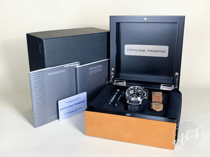 2013 Panerai PAM 88 Luminor GMT Black Dial Acciaio Auto Diver Watch PAM00088 BP