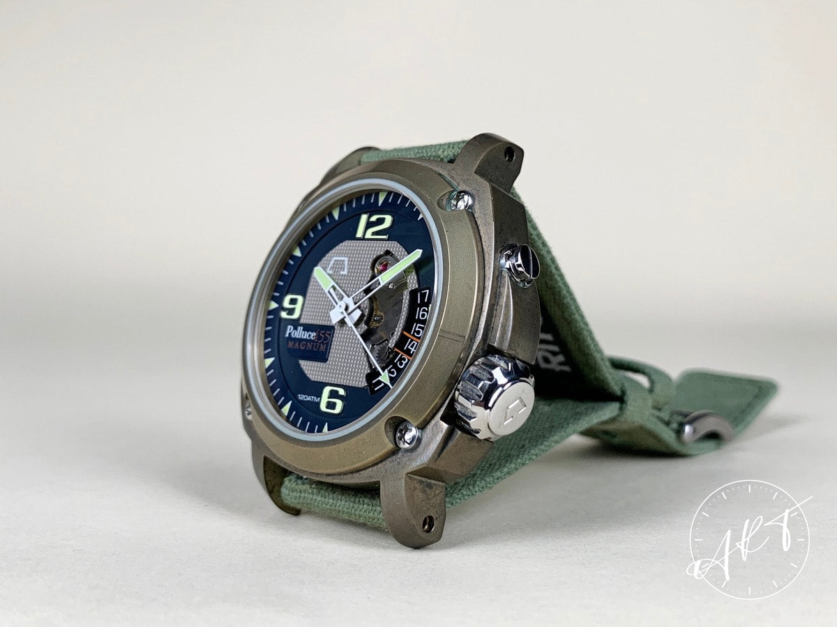 2012 Anonimo Polluce 455 Magnum Blue & Gray Dial Bronze Auto Ltd Diver Watch BP