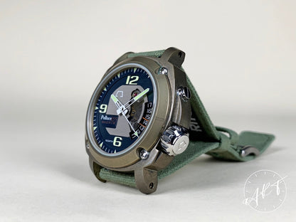 2012 Anonimo Polluce 455 Magnum Blue & Gray Dial Bronze Auto Ltd Diver Watch BP