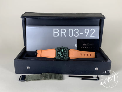 Bell & Ross Black Dial Military Green Ceramic Military Watch BR03-92-CK BP