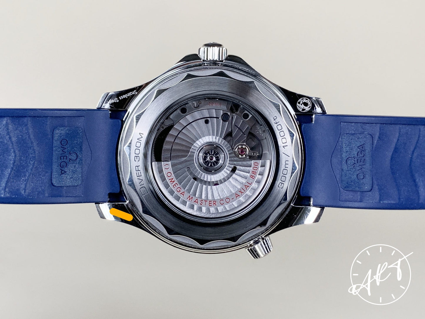 Omega Seamaster 300 Master Co-Axial Blue Dial SS Auto Diver Watch w/ B&P
