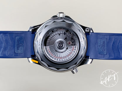 Omega Seamaster 300 Master Co-Axial Blue Dial SS Auto Diver Watch w/ B&P