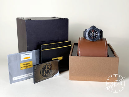Breitling Avenger “Blackbird” Black DLC Titanium Auto Diver Watch V17311 BP