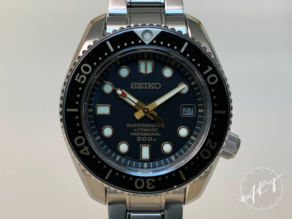 Seiko Marinemaster 300M Black Dial 50th Anniv Ltd Diver Watch SBDX012 w/ Paper