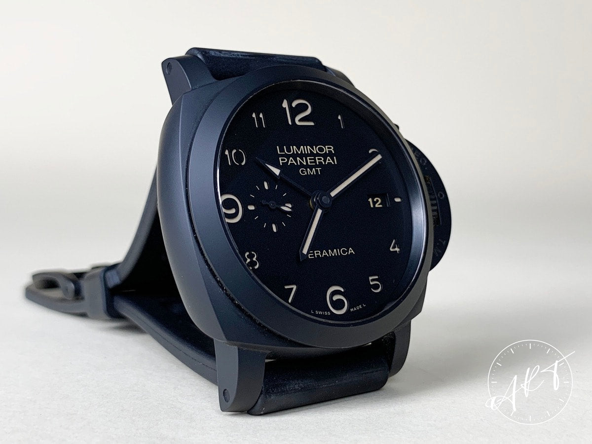 Panerai PAM 441 Luminor 1950 3 Days GMT Black Dial Ceramica Watch PAM00441 BP