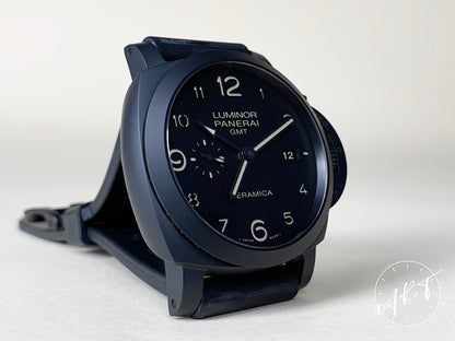 Panerai PAM 441 Luminor 1950 3 Days GMT Black Dial Ceramica Watch PAM00441 BP
