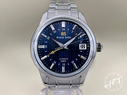 NEW Grand Seiko Elegance GMT Blue Dial Shinjuku Isetan Ltd Watch SBGM251 BP