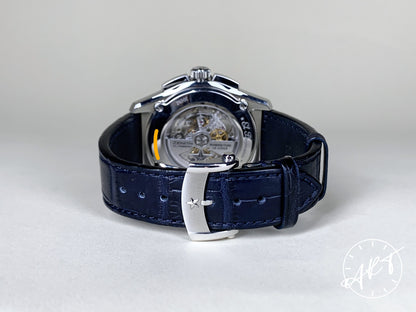 Zenith El Primero Flyback Chrono FACTORY DIAMOND Blue Dial Stratos Watch w/Box