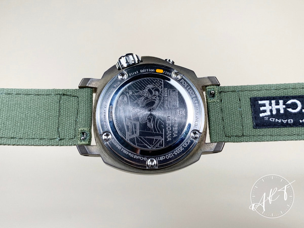 2012 Anonimo Polluce 455 Magnum Blue & Gray Dial Bronze Auto Ltd Diver Watch BP