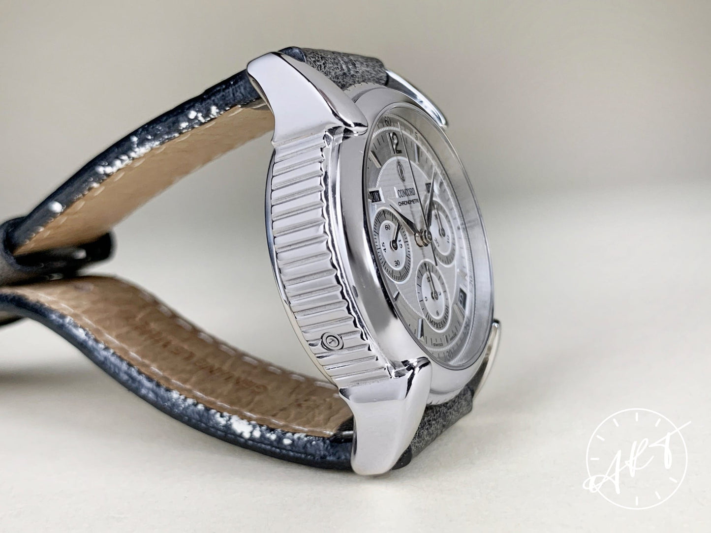 Concord Impresario Silver Dial Stainless Steel Automatic Watch in FULL SET