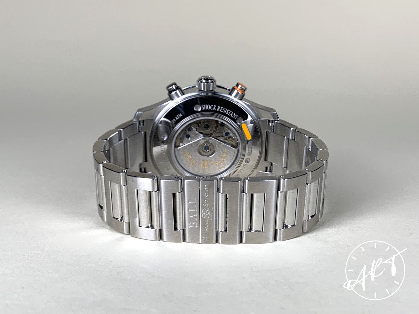 Ball Fireman Storm Chaser Pro Chrono Reverse Panda Dial SS Watch w/ Paper