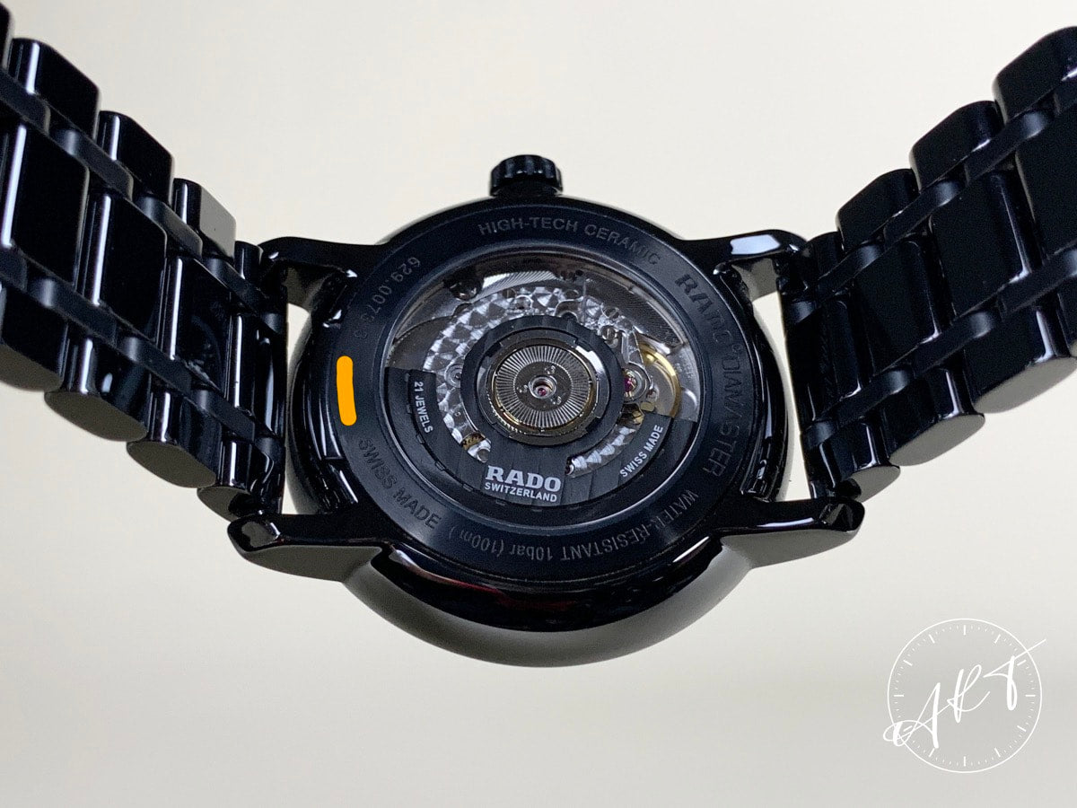 NEW Rado DiaMaster Black Dial Ceramic Automatic Watch 629.0073.3 in FULL SET