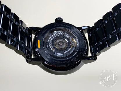 NEW Rado DiaMaster Black Dial Ceramic Automatic Watch 629.0073.3 in FULL SET