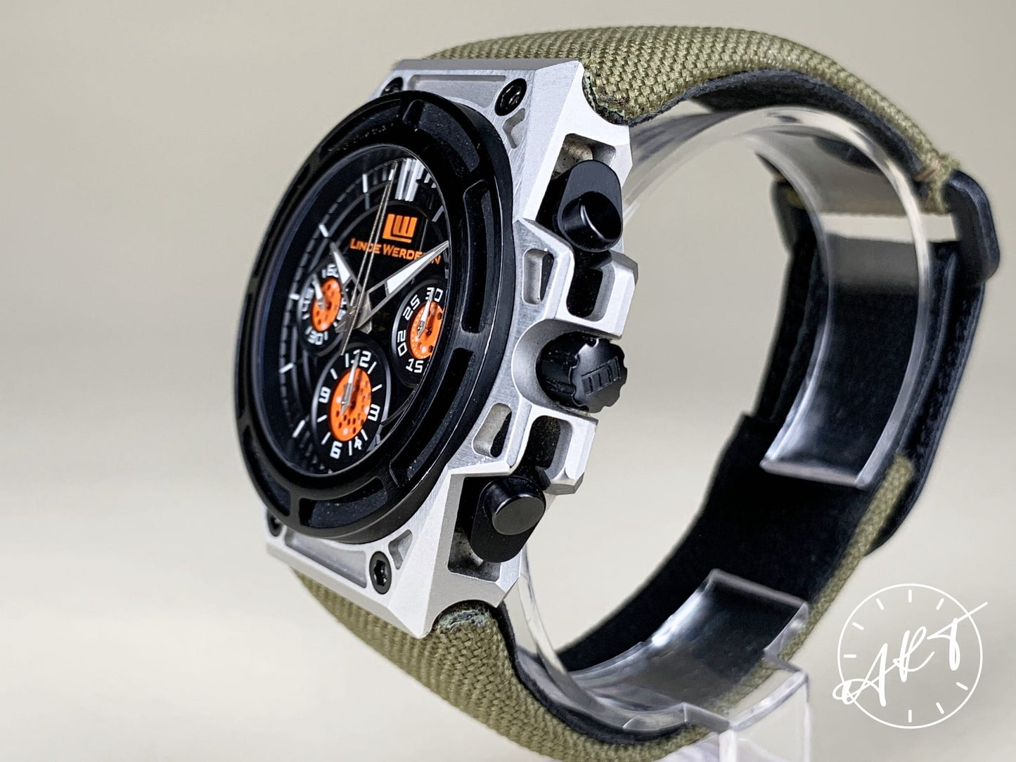 Linde Werdelin Spidospeed Chrono Black & Orange Dial Carbon Fiber Ltd Watch BP