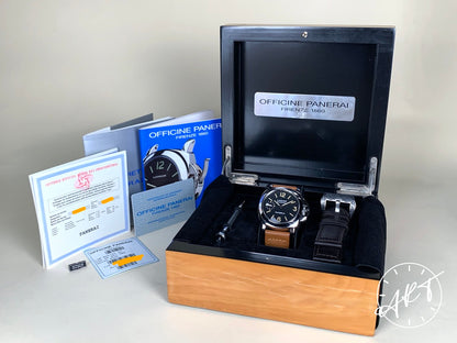 1998 Panerai PAM 001 Luminor Marina Black Dial SS Manual Diver Watch PAM00001 BP