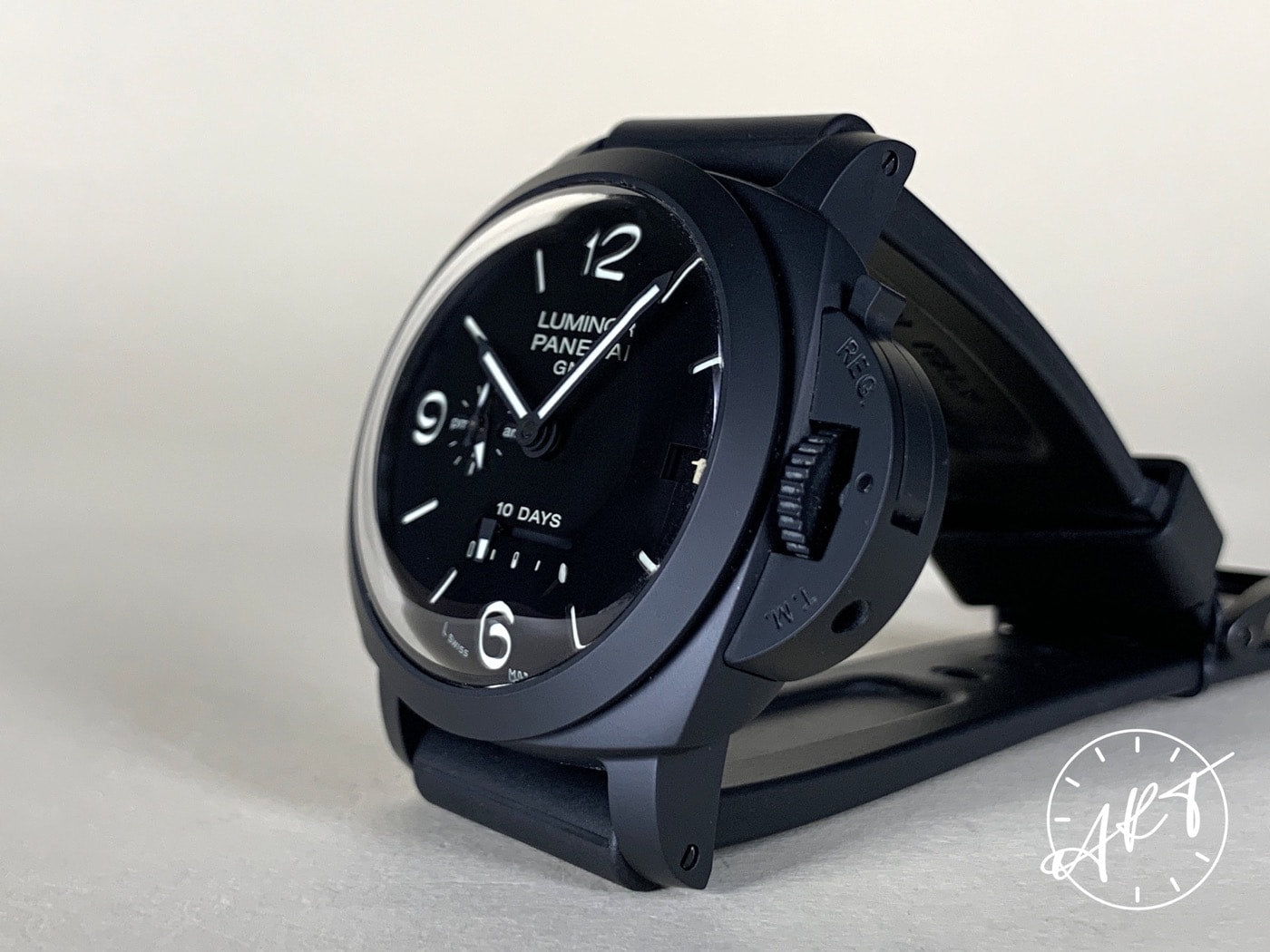 Panerai PAM 335 Luminor 1950 10 Days GMT Black Ceramic Watch PAM00335 BP