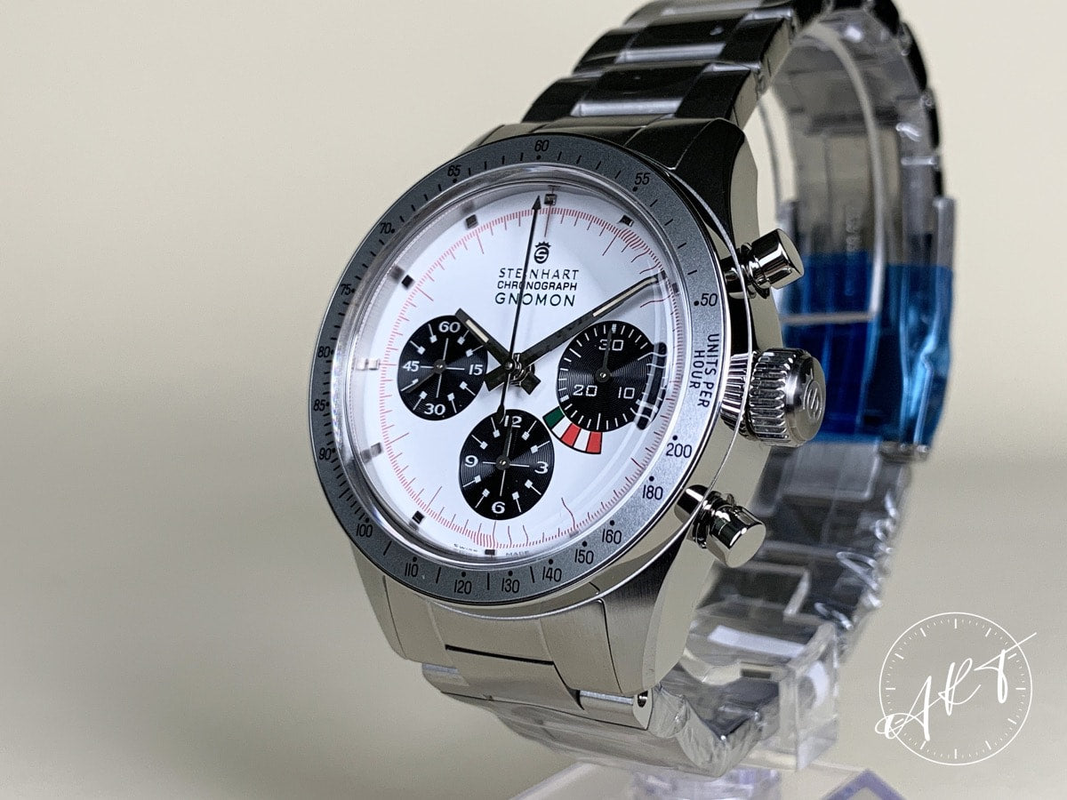 NEW Steinhart Yacht Timer Chrono Panda Dial SS Auto 100 Pcs Ltd Watch w/ B&P