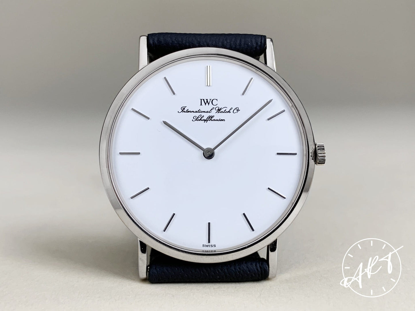IWC Portofino Ultra-Thin White Dial 18K White Gold Manual Wind Watch IW2010