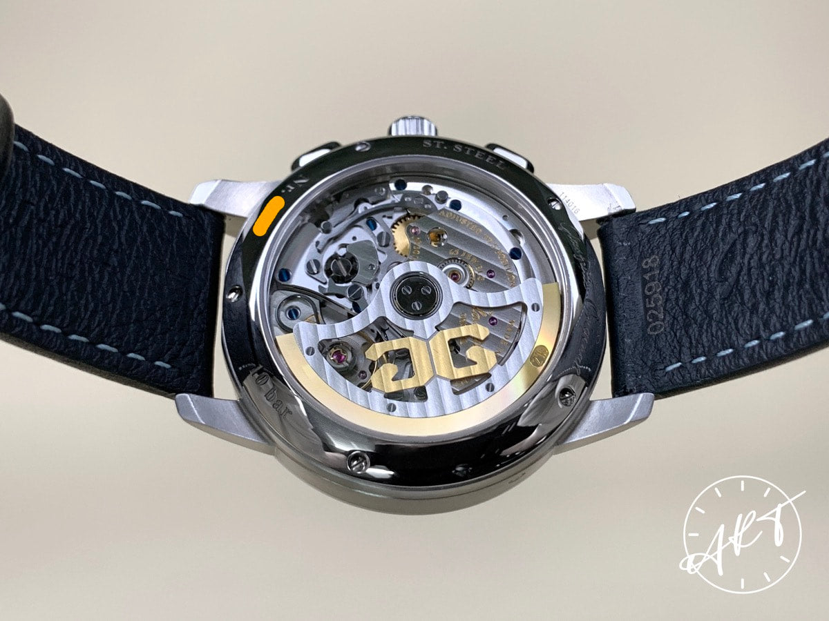 Glashütte Original Senator Chrono Panorama Date Black Dial SS Auto Watch w/ B&P