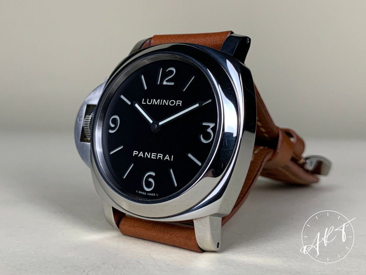 2009 Panerai PAM 219 Luminor Base Destro Black Dial SS Diver Watch PAM00219 BP