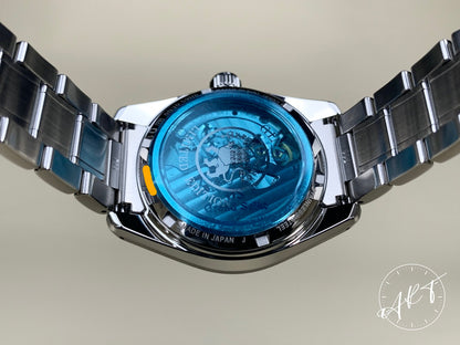 NEW Grand Seiko Heritage Blue Dial SS Spring Drive Ginza Ltd Watch SBGA447 w/ BP