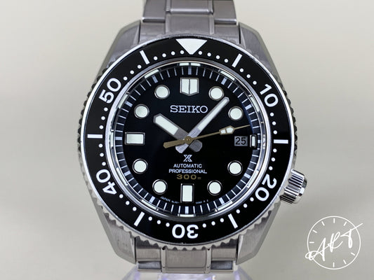 Seiko Prospex Marinemaster 300M Black Dial SS Auto Diver Watch SLA021J1 w/ B&P