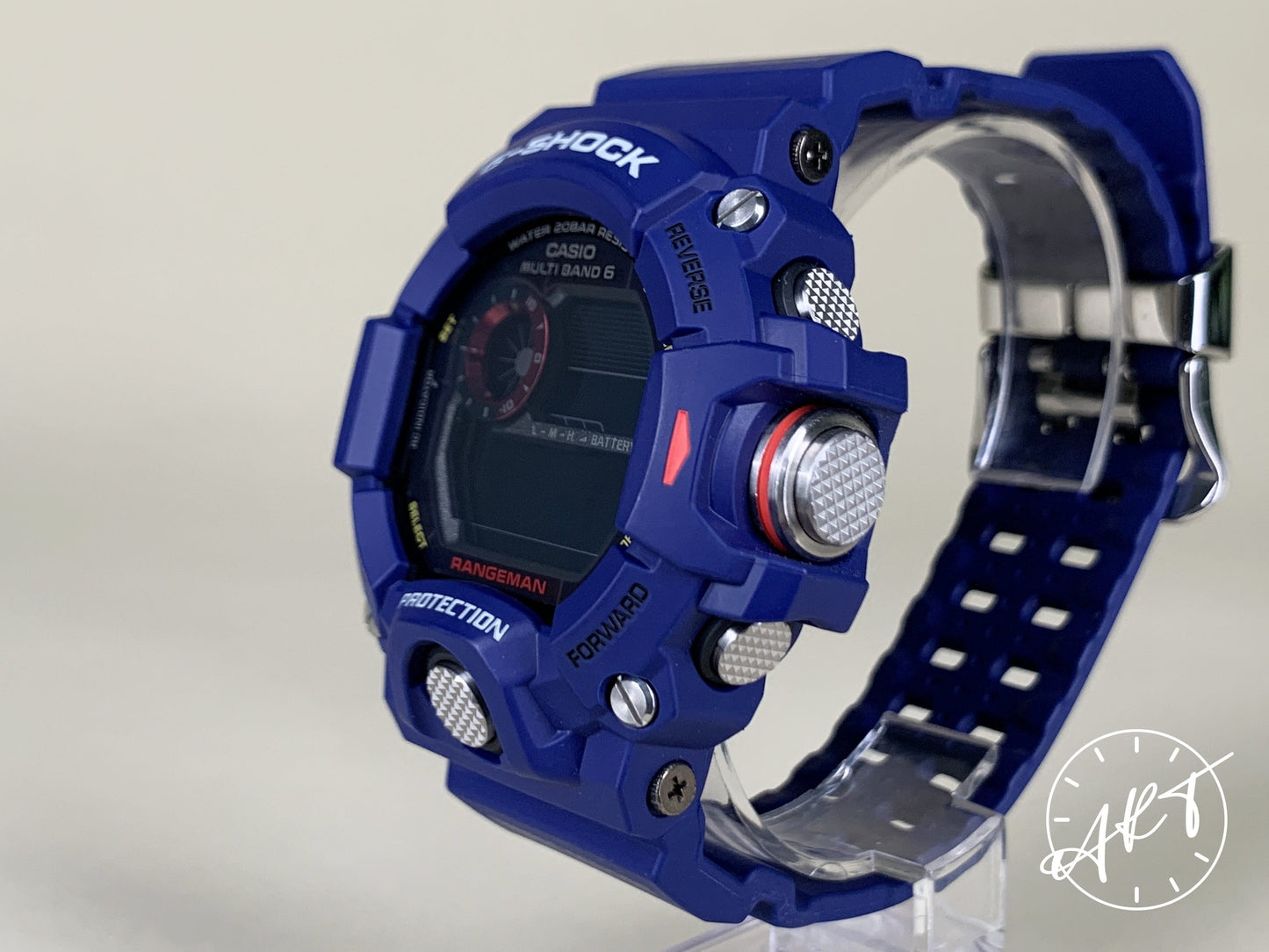 G-Shock Rangeman EARLY SERIES Black Dial Blue Quartz Watch GW-9400NV in FULL SET