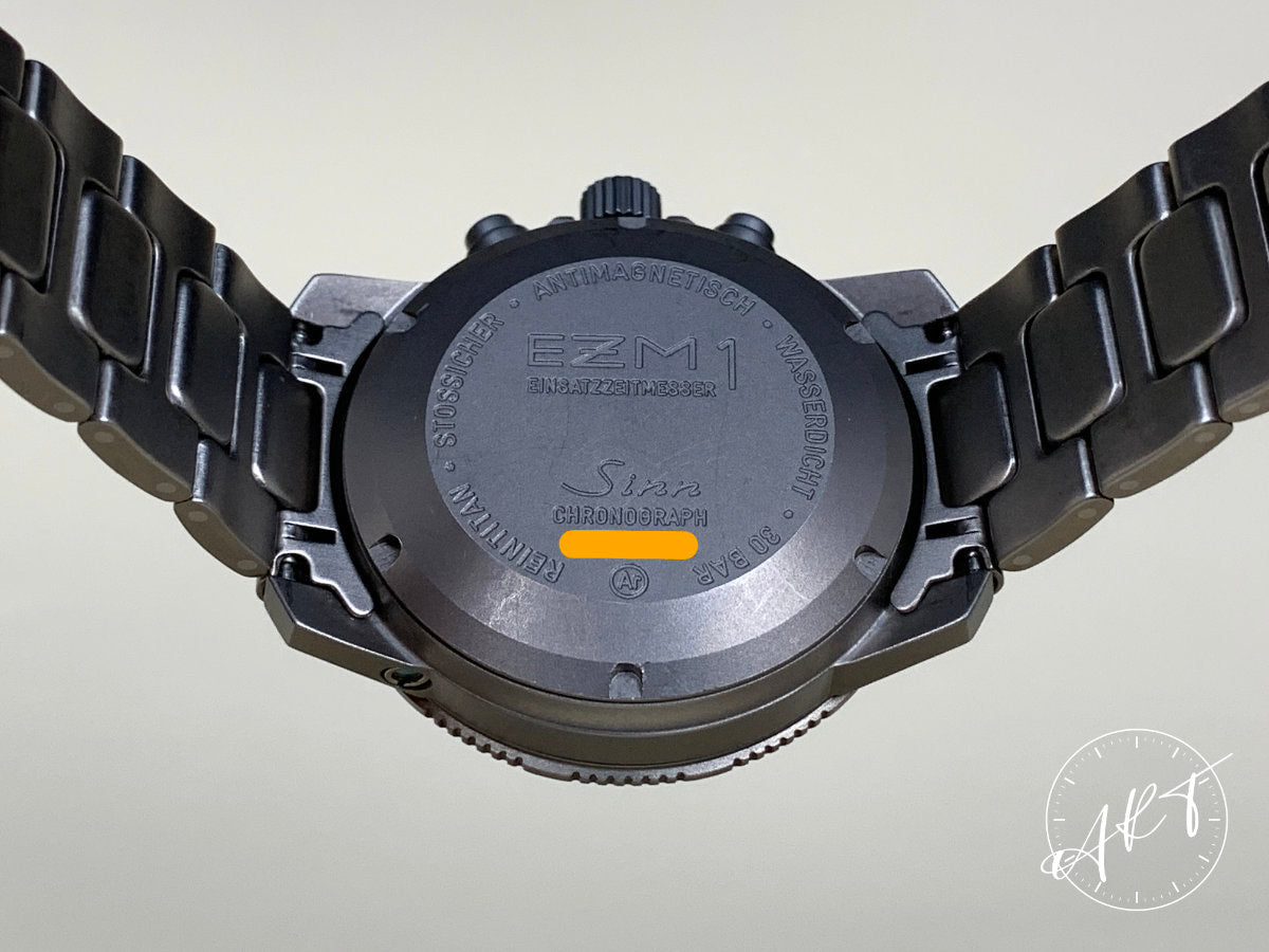Sinn EZM 1 Black 3H Dial Titanium Auto Limited Edition Field Watch in FULL SET
