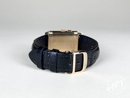 Jaeger-LeCoultre Reverso Duo GMT Black & Silver Dial 18K RG Watch Q2712410 BP