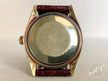1978 Rolex Oyster Perpetual Date Brown Sigma Dial 14K Gold Watch 1503 *SERVICED*