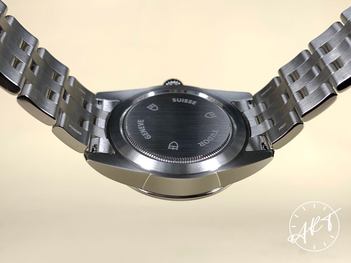 NEW Tudor Glamour Day-Date Silver Jacquard Dial SS Auto Watch 56000-0003 w/ B&P