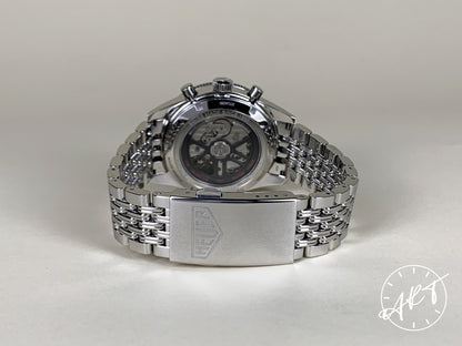 Tag Heuer Autavia Chrono Black & Silver Dial SS Hodinkee SE Watch CBE2117 BP