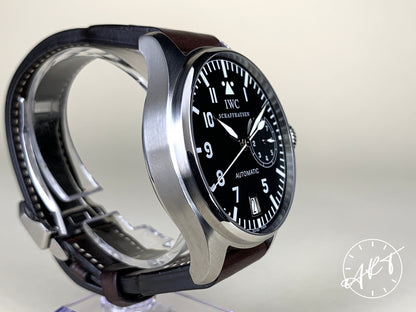 IWC Big Pilot 7 Days Black Dial SS Watch IW500201 w/ Papers *First Generation*