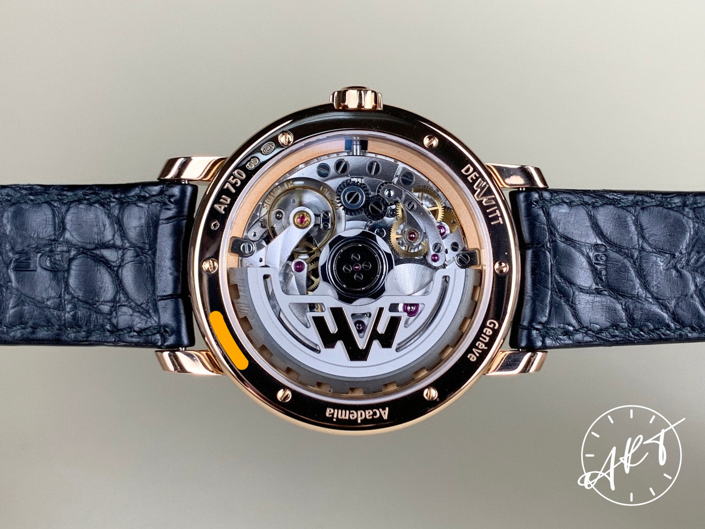 DeWitt Academia Out Of Time Dead-Beat Seconds Black Dial 18K RG Watch BP