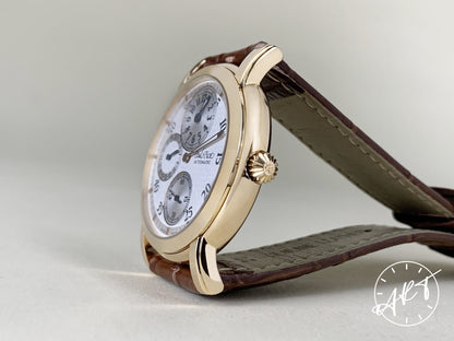 Paul Picot Firshire Silver Dial 18K Gold Automatic Watch 184 w/ Box