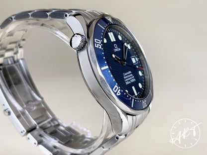 Omega Seamaster 300 Blue Wave Dial SS Auto James Bond Diver Watch 2531.80.00