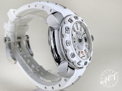 Nubeo Medusse Project White Bezel Silver Dial SS Auto Ltd Ed Diver Watch