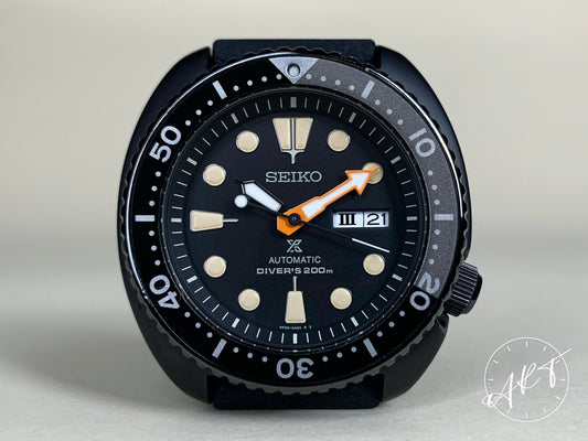 Seiko Prospex Black Turtle Black Dial SS Auto Ltd Ed Diver Watch SRPC49K1 w/ B&P