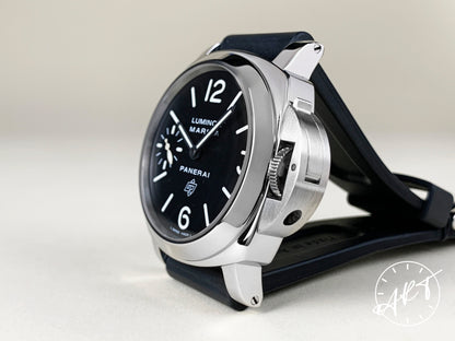 Panerai PAM 005 Luminor Marina Logo Black Dial SS Diver Watch PAM00005 BP