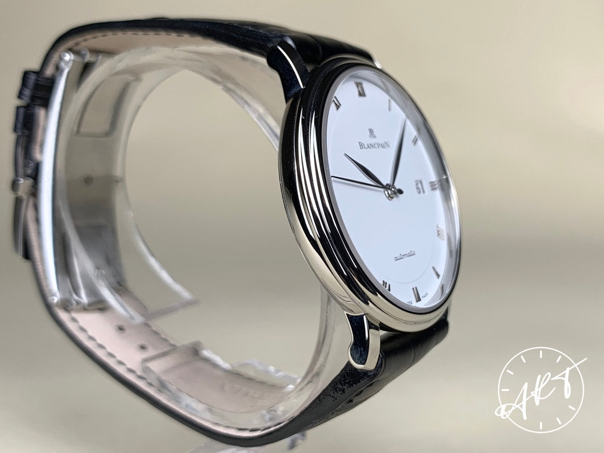 Blancpain Villeret Ultra-Slim White Dial Stainless Steel Auto Watch 6223 w/ B&P