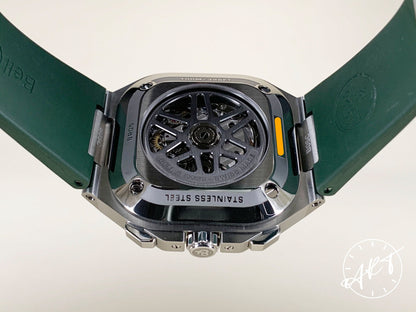 Bell & Ross Urban Chronograph Green Dial Stainless Steel Auto Watch BR05C w/ B&P