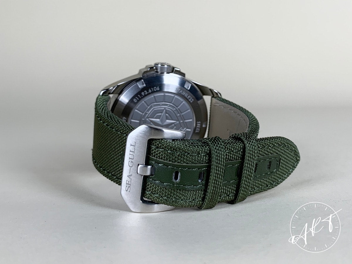 NEW Seagull Army One Green Dial “Type 54 Pistol” SS Auto SE Watch 811.93.6106 BP