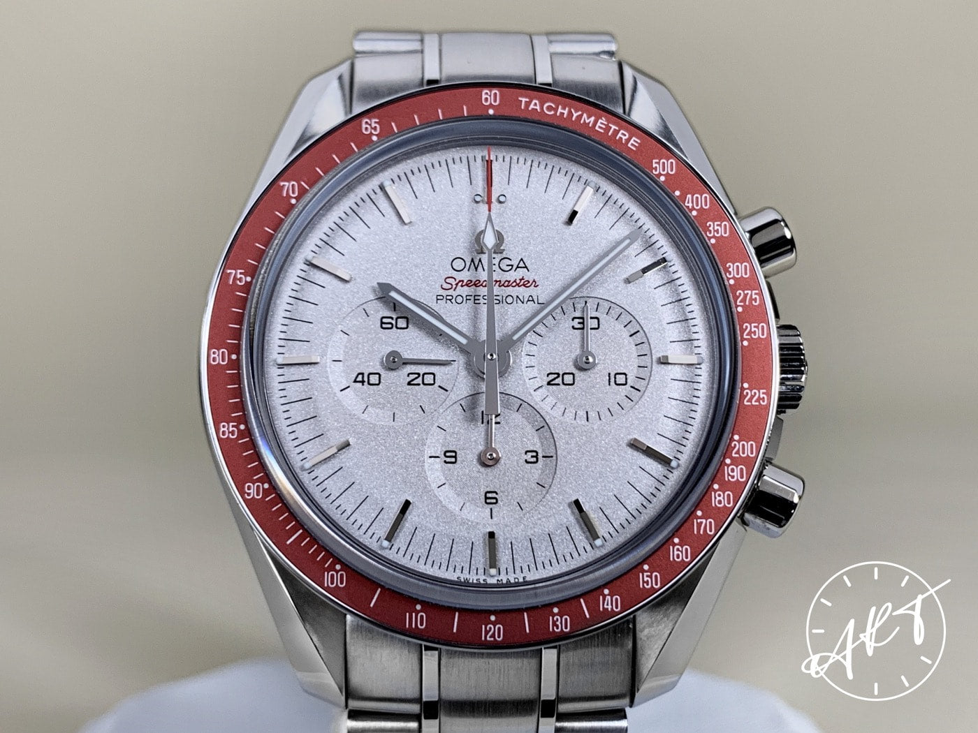 Omega Speedmaster Rising Sun Omega Speedmaster Red Bezel Silver Dial 2020 Tokyo Olympic Rising Sun ...