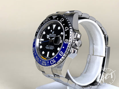 2020 Rolex GMT-Master II Black & Blue Bezel Black Dial “Batman” Watch 116710BLNR BP