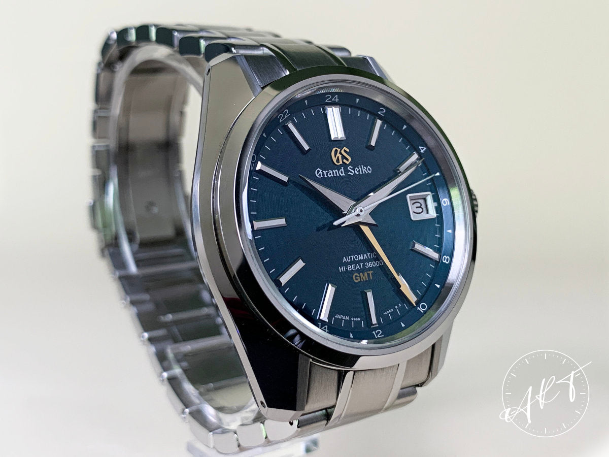 Grand Seiko Heritage Hi-Beat GMT Green Dial “Peacock” SS Ltd Watch SBGJ227 BP