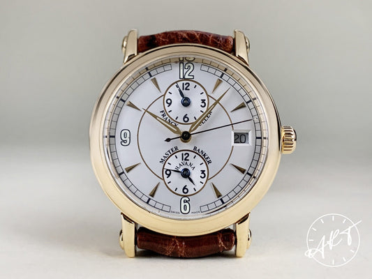 Franck Muller Round Master Banker 18K Gold Watch 3802 MB *RARE EARLY PRODUCTION*