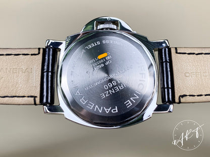 Panerai PAM 63 Luminor GMT Central Seconds Black Dial SS Diver Watch PAM00063 BP