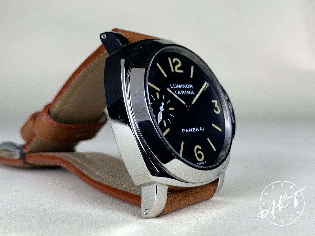 1998 Panerai PAM 001 Luminor Marina Black Dial SS Manual Diver Watch PAM00001 BP