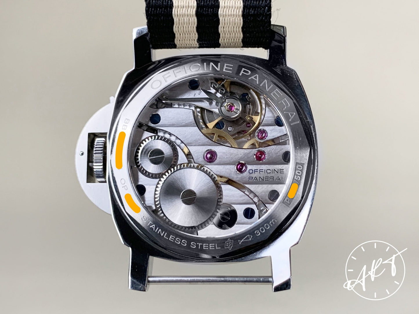 Panerai PAM 113 Luminor Marina P Serial White Dial SS Diver Watch PAM00113 BP