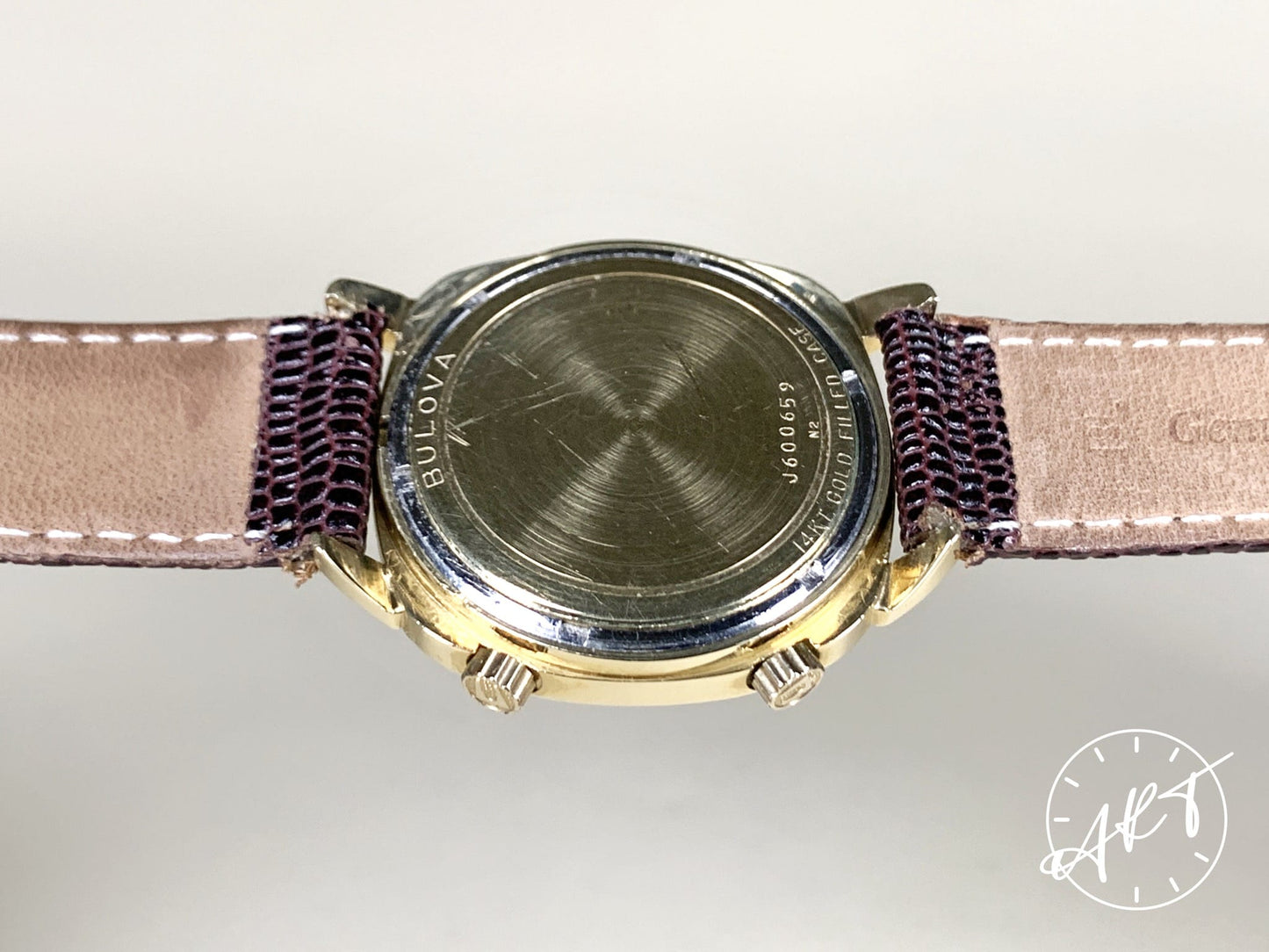 1972 Accutron Astronaut Silver Dial Gold Filled & SS Tuning Fork Mark II Watch BP